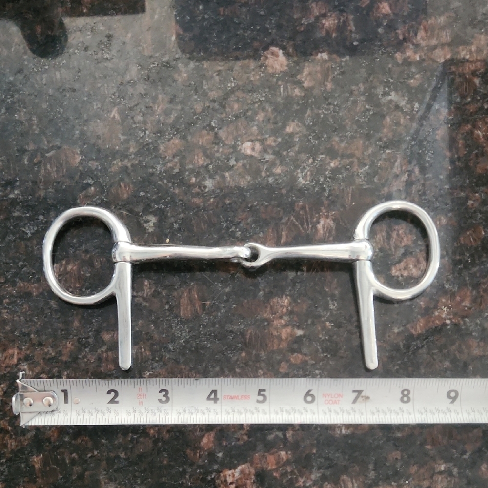 Half Cheek Smooth Snaffle Jointed Horse Bit